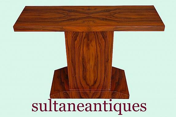 Rosewood bookmatched top quality Art Deco style console
