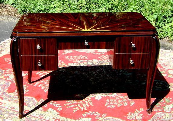 Classic forms open book Art Deco Style Desk