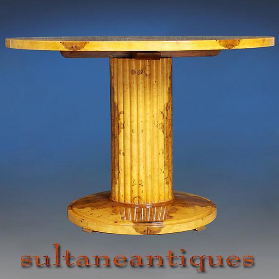 Great Biedermeier OLIVE 48 inches round center table