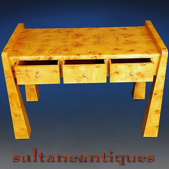 UNUSUAL forms Art Deco style Desk set French Elm