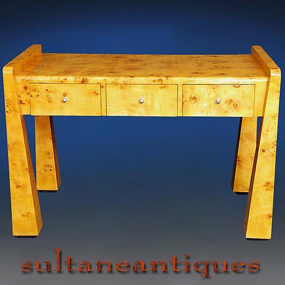 UNUSUAL forms Art Deco style Desk set French Elm