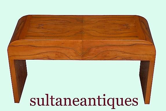 Fantastic Cherry wood Art Deco style coffee table