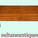 Fantastic Cherry wood Art Deco style coffee table