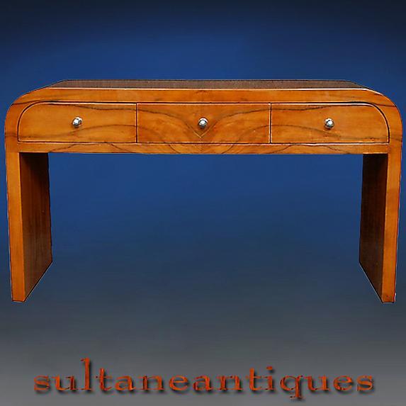 Fantastic Cherry wood Art Deco style coffee table