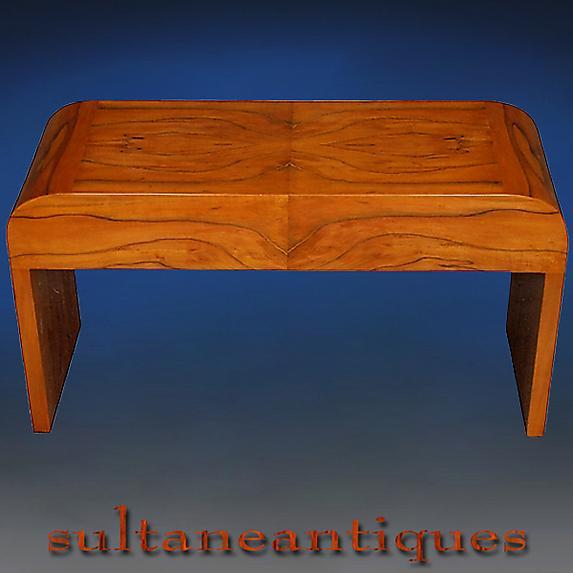 Fantastic Cherry wood Art Deco style coffee table