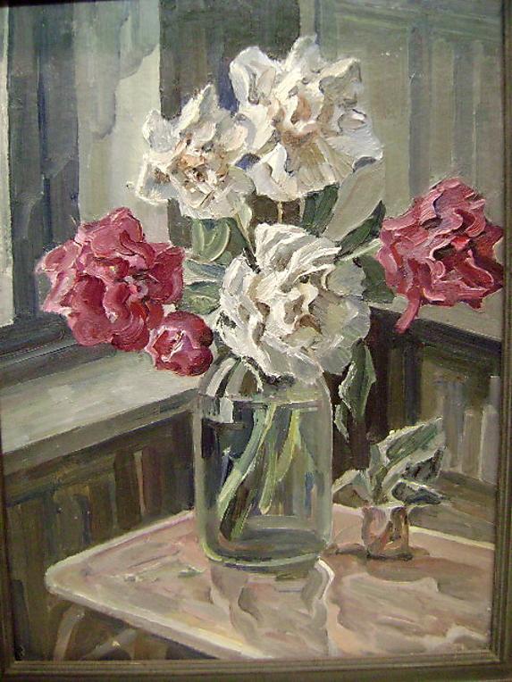 Still Life 1930s flowers By Russian Nicholas Silaev