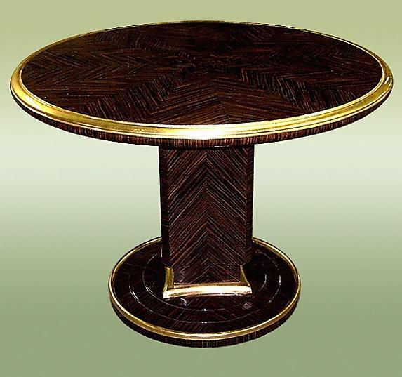Makassar Ebony Ruhlman inspired Large Art Deco Table