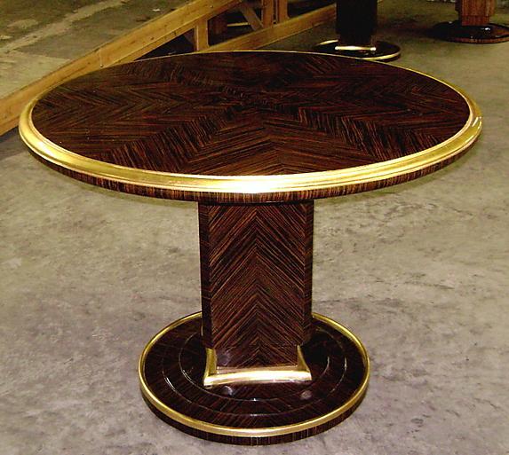Makassar Ebony Ruhlman inspired Large Art Deco Table