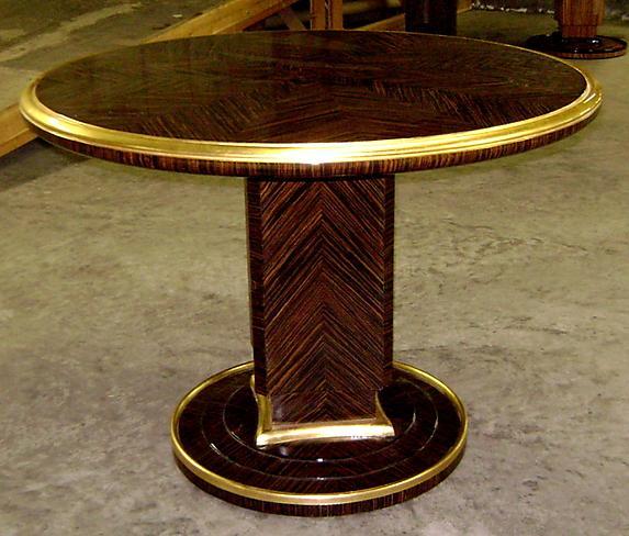 Makassar Ebony Ruhlman inspired Large Art Deco Table
