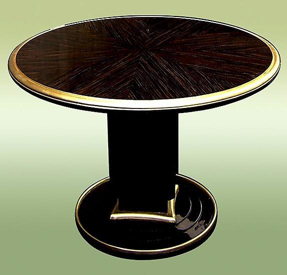 Makassar Ebony Ruhlman inspired Large Art Deco Table
