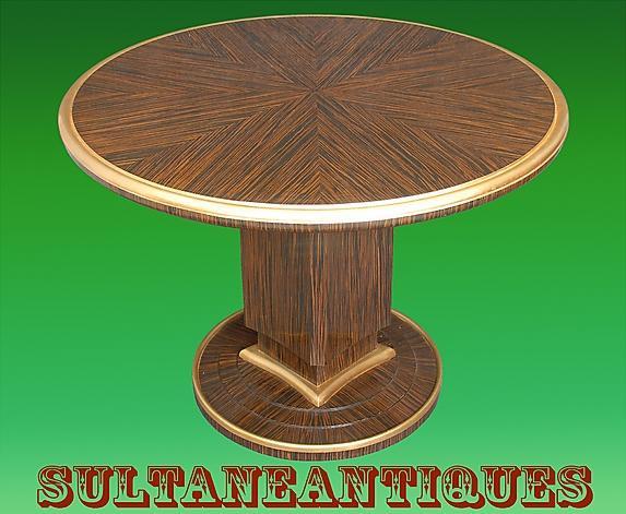 Makassar Ebony Ruhlman inspired Large Art Deco Table