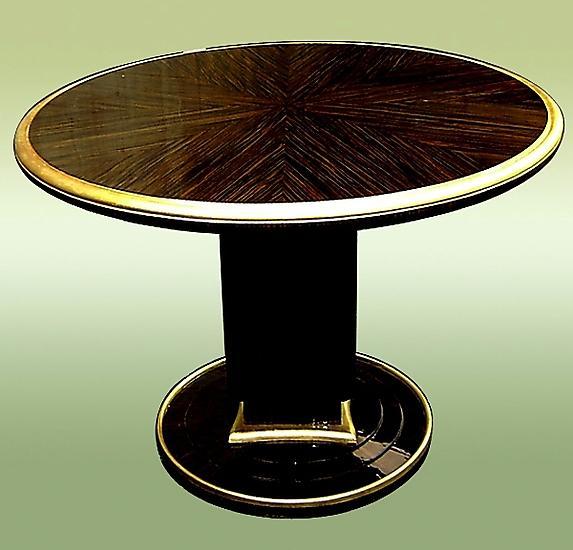 Makassar Ebony Ruhlman inspired Large Art Deco Table