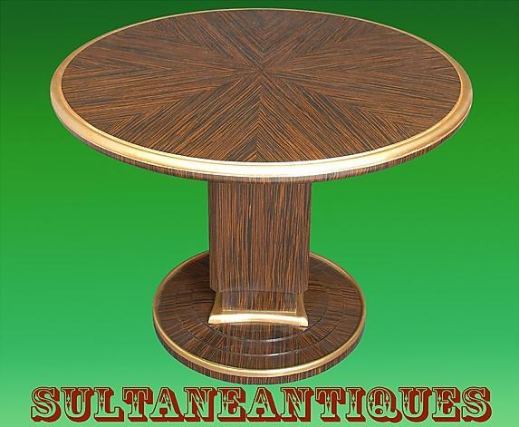 Makassar Ebony Ruhlman inspired Large Art Deco Table