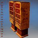 Extraordinary High commodes / stands Art Deco inspired