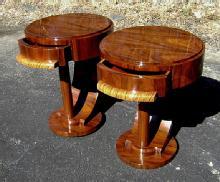Pair of side Commodes in unusual inspired Art Deco