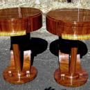 Pair of side Commodes in unusual inspired Art Deco