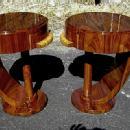 Pair of side Commodes in unusual inspired Art Deco