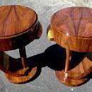 Pair of side Commodes in unusual inspired Art Deco