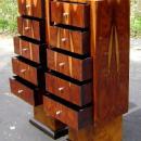 Unique Rosewood High commodes /stands Art Deco inspired