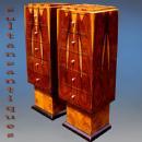 Unique Rosewood High commodes /stands Art Deco inspired
