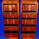 Unique Rosewood High commodes /stands Art Deco inspired