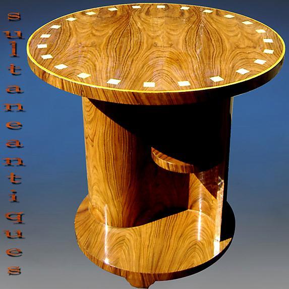 Walnut Elegant Art Deco style large side Table