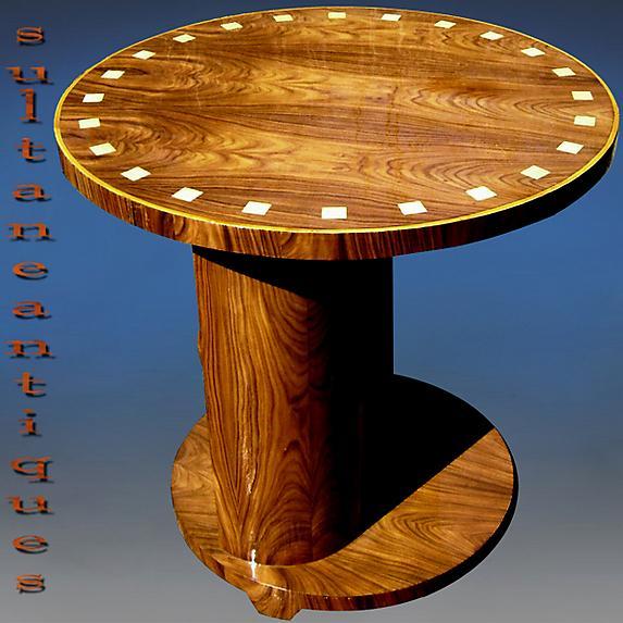 Walnut Elegant Art Deco style large side Table