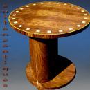 Walnut Elegant Art Deco style large side Table