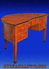 Half Moon Edwardian style Cherry wood Large desk