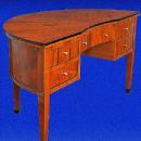 Half Moon Edwardian style Cherry wood Large desk
