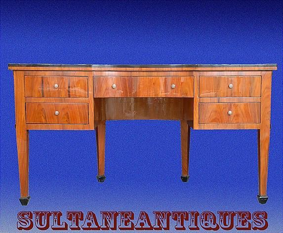 Half Moon Edwardian style Cherry wood Large desk