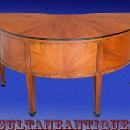 Half Moon Edwardian style Cherry wood Large desk
