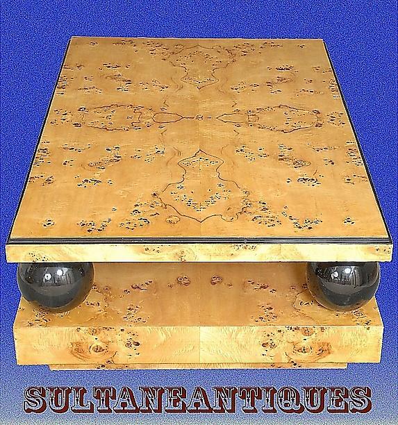 MONUMENTAL (60 inches) Elm Art Deco Coffee table