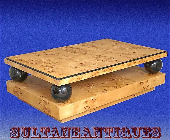MONUMENTAL (60 inches) Elm Art Deco Coffee table