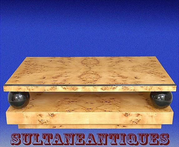 MONUMENTAL (60 inches) Elm Art Deco Coffee table