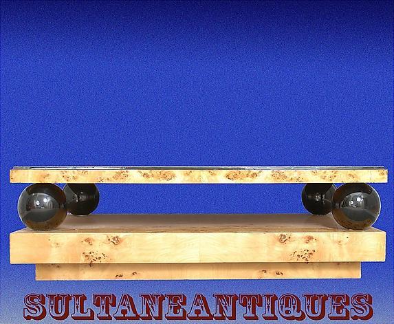 MONUMENTAL (60 inches) Elm Art Deco Coffee table