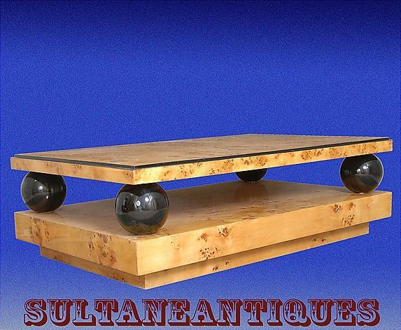 MONUMENTAL (60 inches) Elm Art Deco Coffee table