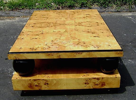 MONUMENTAL (60 inches) Elm Art Deco Coffee table
