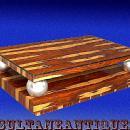 Large 60 inches Coffee Table Art Deco Exotic Rosewood
