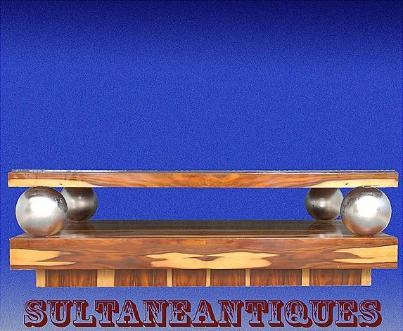 Large 60 inches Coffee Table Art Deco Exotic Rosewood