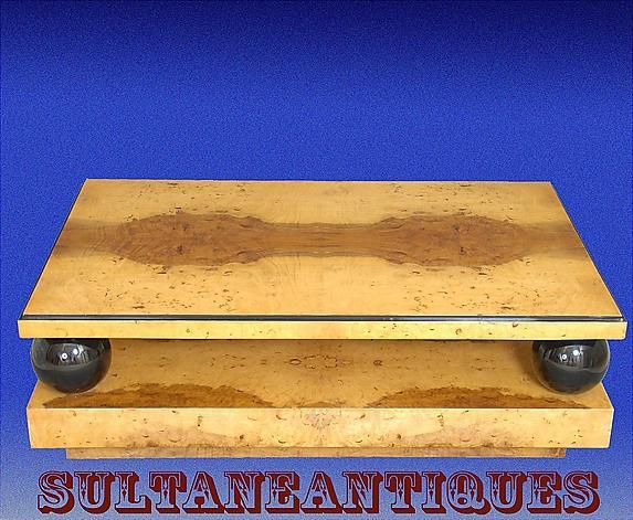 MONUMENTAL (60 inches) Olive Art Deco Coffee table