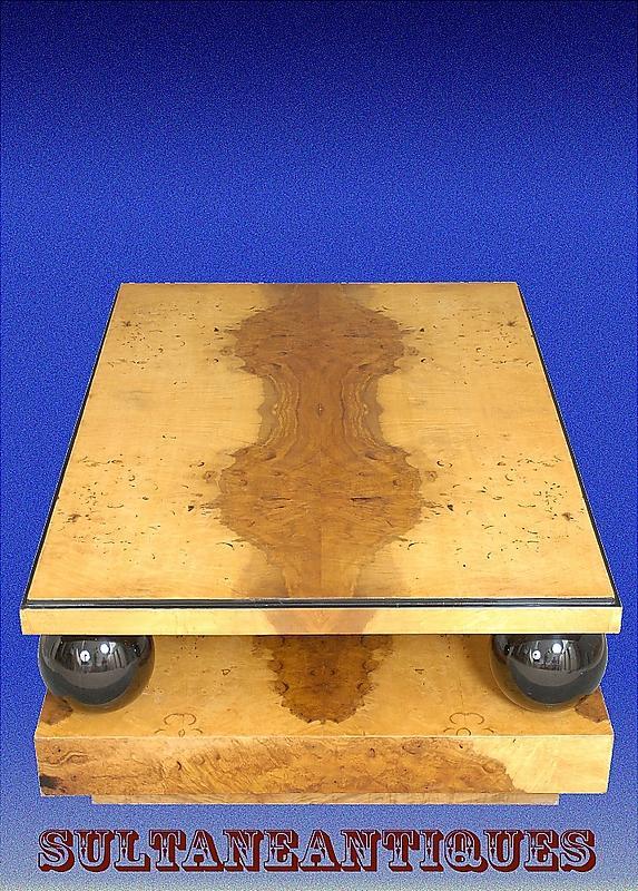MONUMENTAL (60 inches) Olive Art Deco Coffee table