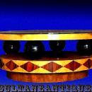 VERY LARGE 44" coffee table Art Deco Style
