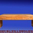 Large Cherry wood Art Deco coffee table