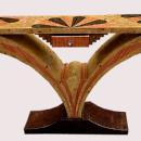 Art Deco style exotic woods console