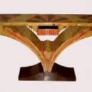 Art Deco style exotic woods console