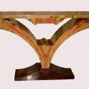 Art Deco style exotic woods console