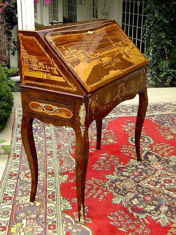 Russian Empire Style drop leaf Desk