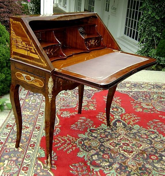Russian Empire Style drop leaf Desk
