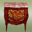 MINT Marble top marquetry Louis XV style Commode